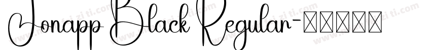 Jonapp Black Regular字体转换